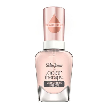 Sally Hansen Nail Treatment Color Therapy™ Base Coat | Infused with Argan Oil | Long Lasting, Healthy Nails, Strengthening & Nourishing