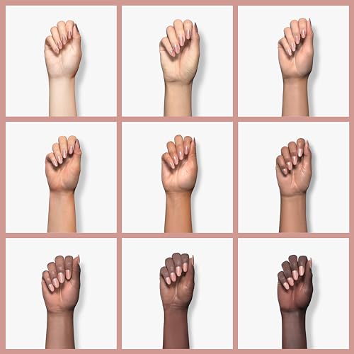 Sally Hansen Color Therapy Nail Polish | Biotin, Argan Oil, Long Lasting, Healthy Nails, Nail Strengthener, Semi-Opaque | 200 Powder Room | Soft Nude Nail Color