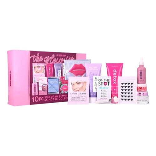 "The Glow Up" 10-piece skincare collection set by My Beauty Spot.