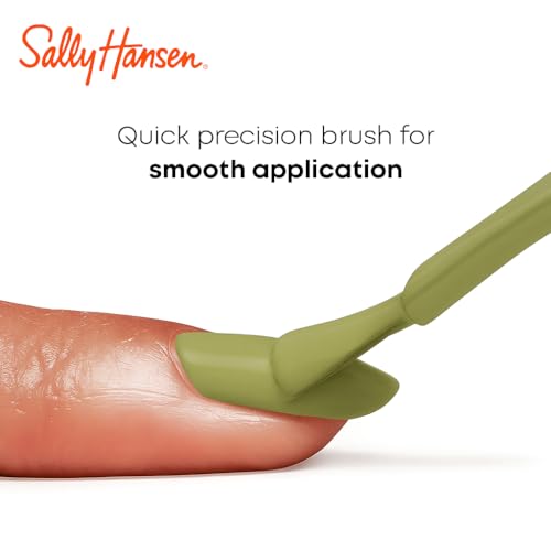 Sally Hansen Miracle Gel Salon Quality Nail Polish | Gel-Like Formula, Two-Step System, No UV Light Needed, Long Lasting | Opaque | 897 Wanderlush | Teal Green Nail Polish