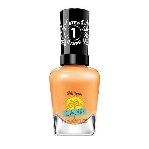 Sally Hansen Miracle Gel™, Summer Camp Peach Retreat, Long Lasting, Gel-Like Formula, No UV Lamp Needed, Orange Nail Polish