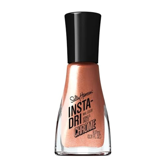 Sally Hansen Insta-Dri Nail Polish Chrome Top Coat | Quick Dry, Long Lasting, Streak-Free Shine, Opaque | Copper Crush | Metallic Copper Nail Polish