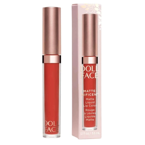 Doll Face, Matte-nificent Matte Liquid Lip Color - Bombshell, 0.12 Ounce