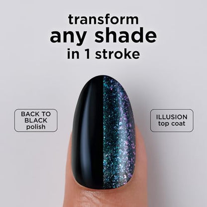 Sally Hansen Insta-Dri Nail Polish Top Coat | Quick Dry, Long Lasting, Streak-Free Shine, Sheer | Glimmer | Shimmery Purple Nail Polish