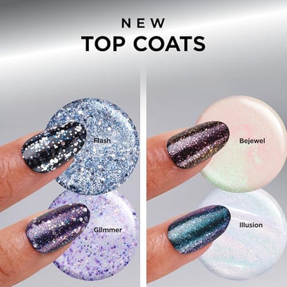 Sally Hansen Insta-Dri Nail Polish Top Coat | Quick Dry, Long Lasting, Streak-Free Shine, Sheer | Glimmer | Shimmery Purple Nail Polish