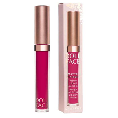 Doll Face, Matte-nificent Matte Liquid Lip Color Retro Vibe, 0.12 Ounce