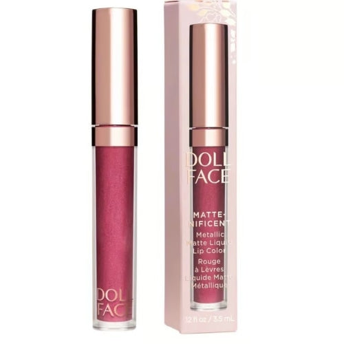 Doll Face, Matte-nificent Metallic Liquid Lip Color Mercury, 0.12 Ounce