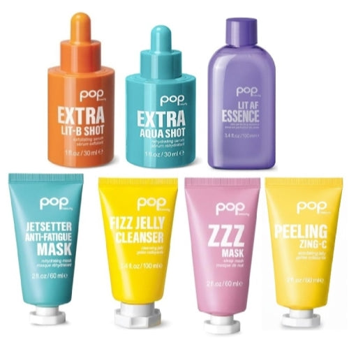 Lot of 7 Skin Care POP Beauty Set, Mask, Vitamin C, Cleanser, Primer, Peeling, Serum, B-Shot