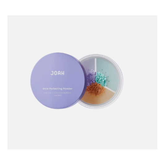 JOAH Glow Perfecting Powder, Color Correccting Blend Talc Free, Light