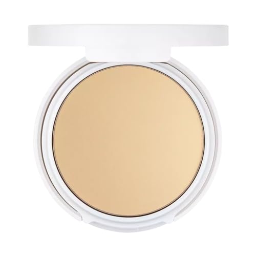 Flower Beauty Light Illusion Perfecting Powder - Pressed Powder Face Makeup, Buildable Medium Coverage with Blurring Pigments, Includes Mirror & Sponge (Porcelain)