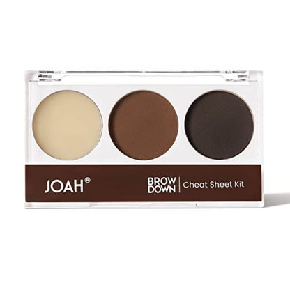 JOAH Beauty Brow Down Cheat Sheet Eyebrow Kit_Black Brown