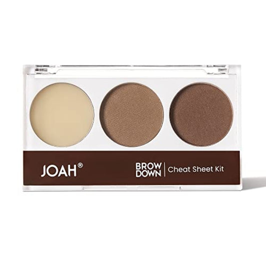 JOAH Beauty Brow Down Cheat Sheet Eyebrow Kit_Rich Brown