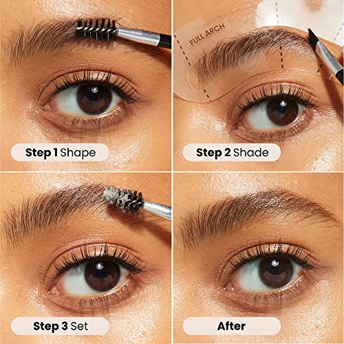 JOAH Beauty Brow Down Cheat Sheet Eyebrow Kit_Rich Brown