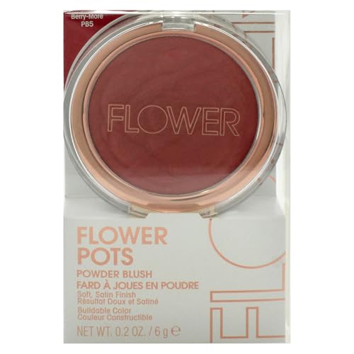 FLOWER BEAUTY Flower Pots Powder Blush- Berry-More, 1 ea