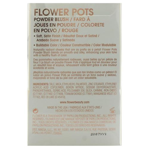 FLOWER BEAUTY Flower Pots Powder Blush- Berry-More, 1 ea