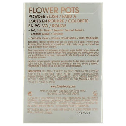 FLOWER BEAUTY Flower Pots Powder Blush- Berry-More, 1 ea