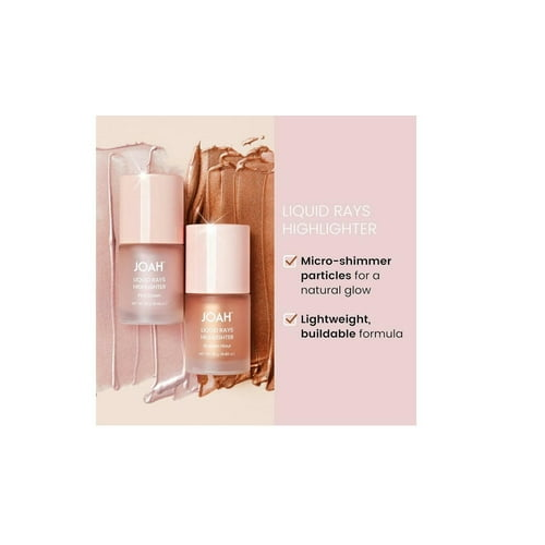 Joah Pink Dawn Glow Liquid Highlighter with Peptides and Elastin Extract 0.39 Oz