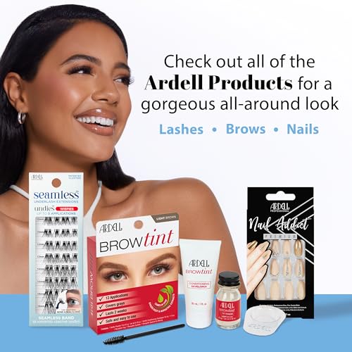 Ardell Seamless Under DIY Lash Extensions Kit Naked Style - Natural Lash Clusters Kit Wispy, Eyelash Clusters, 36 Individual Lashes, Cluster Eyelash Extensions with Bond & Seal, 1 Pack