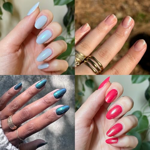Olive & June Long Lasting Nail Polish Top Coat - Mermaid Effect | Gel-Like Finish No Lamp Needed | Lasts up to 10 days | Salon-Quality Home | Vegan & Cruelty-Free | Chip-Resistant | Iridescent Shimmer