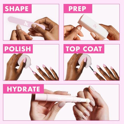 Olive & June Long Lasting Nail Polish Top Coat - Mermaid Effect | Gel-Like Finish No Lamp Needed | Lasts up to 10 days | Salon-Quality Home | Vegan & Cruelty-Free | Chip-Resistant | Iridescent Shimmer