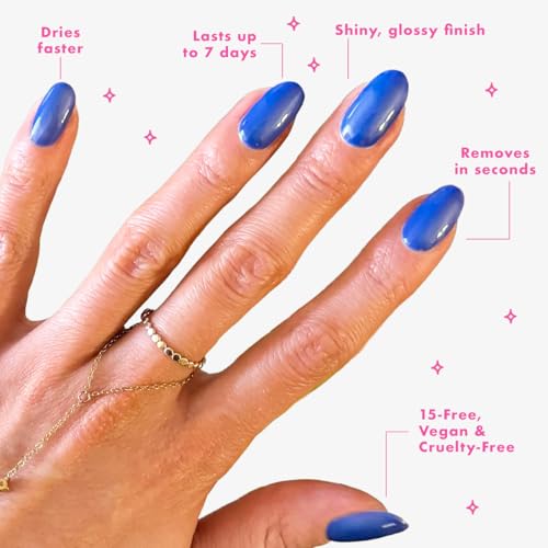 Olive & June Quick Dry Nail Polish | Instant, Fast-Drying, Smudgeproof Color | 15-free, Vegan Cruelty-Free Formula | Lasts up to 7 Days | Salon-Quality Manicure, Pedicure at Home | Speed Gloss Topcoat