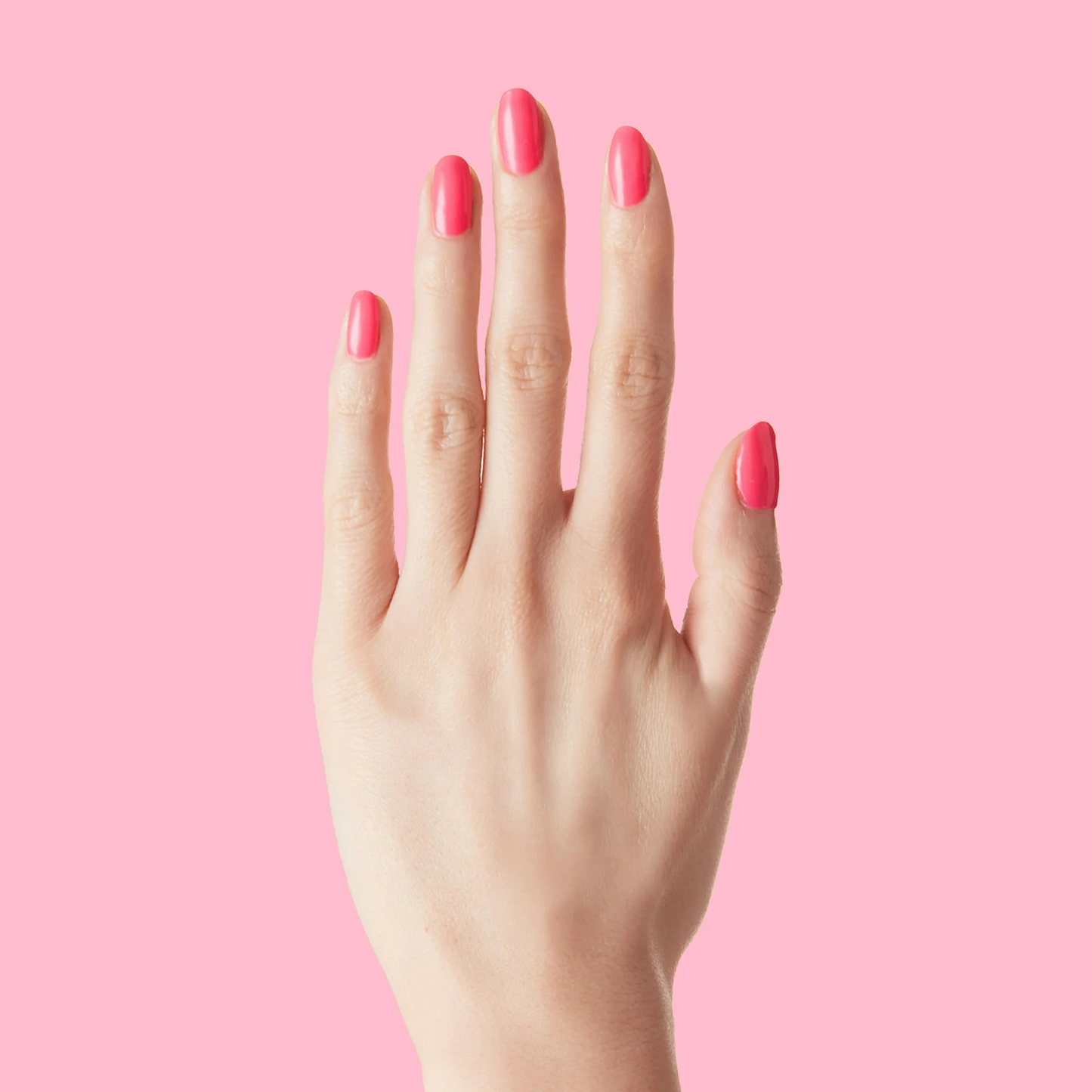 Olive & June Long Lasting Nail Polish | Plump, Gel-Like Finish No Lamp Needed | Lasts up to 10 days | Salon-Quality at Home | 15-Free, Vegan Cruelty-Free Chip-Resistant | Hot Strawberry