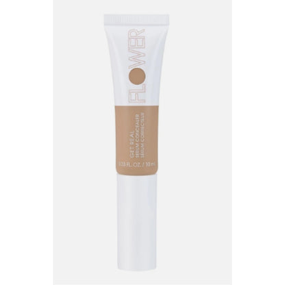 FLOWER BEAUTY By Drew Barrymore Get Real Serum Concealer - Brightens Skin + Blurs Blemishes - Hydrating Serum- Light