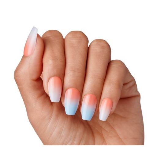 KISS imPRESS Design Press on Nails, Soiree, Multicolor, Medium Coffin, 30 Count