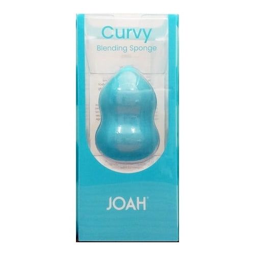JOAH Sculpted Makeup Blending Sponge, Blue Curvy Shape