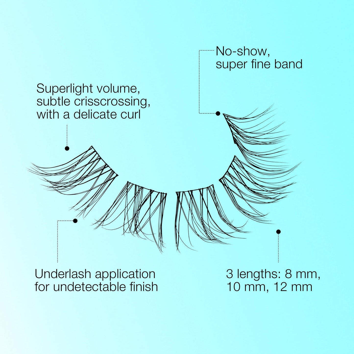 Ardell Seamless Cluster Eyelash Extensions Mini Kit Naked Lashes – DIY Lash Extension Kit with Applicator, Glue & Seal, Natural Cluster Lashes, 10 Lash Clusters, 1 Pack