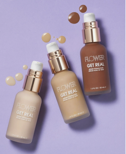 FLOWER BEAUTY Get Real Serum Foundation- Mocha D3