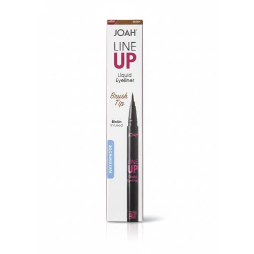 JOAH Lune-Up Liquid Eyeliner Precision Brush Tip Biotin Infused - Brown