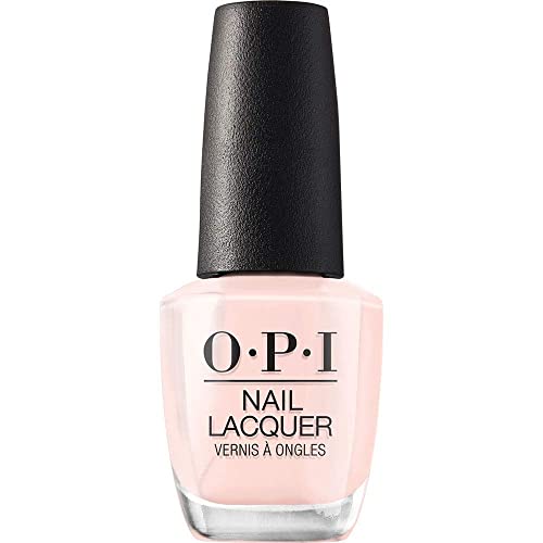 OPI Nail Lacquer Mimosas for Mr. & Mrs. | Sheer Soft Pink Crème Chip Resistant Nail Polish | Fast Drying, Streak Free