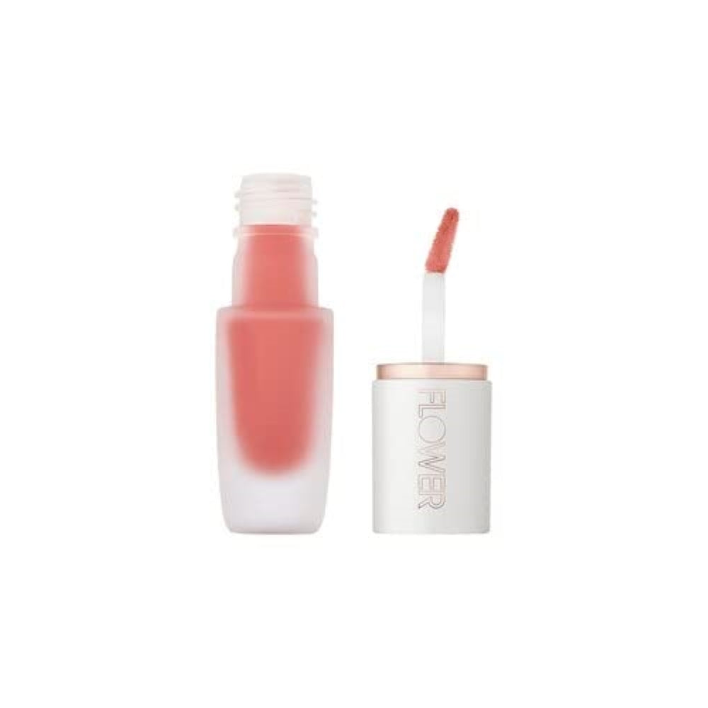 FLOWER BEAUTY By Drew Barrymore Perfect Pout Lip Color - Soft Matte Finish - Liquid Lipstick - Comfortable + Lightweight Feel (Salsa)