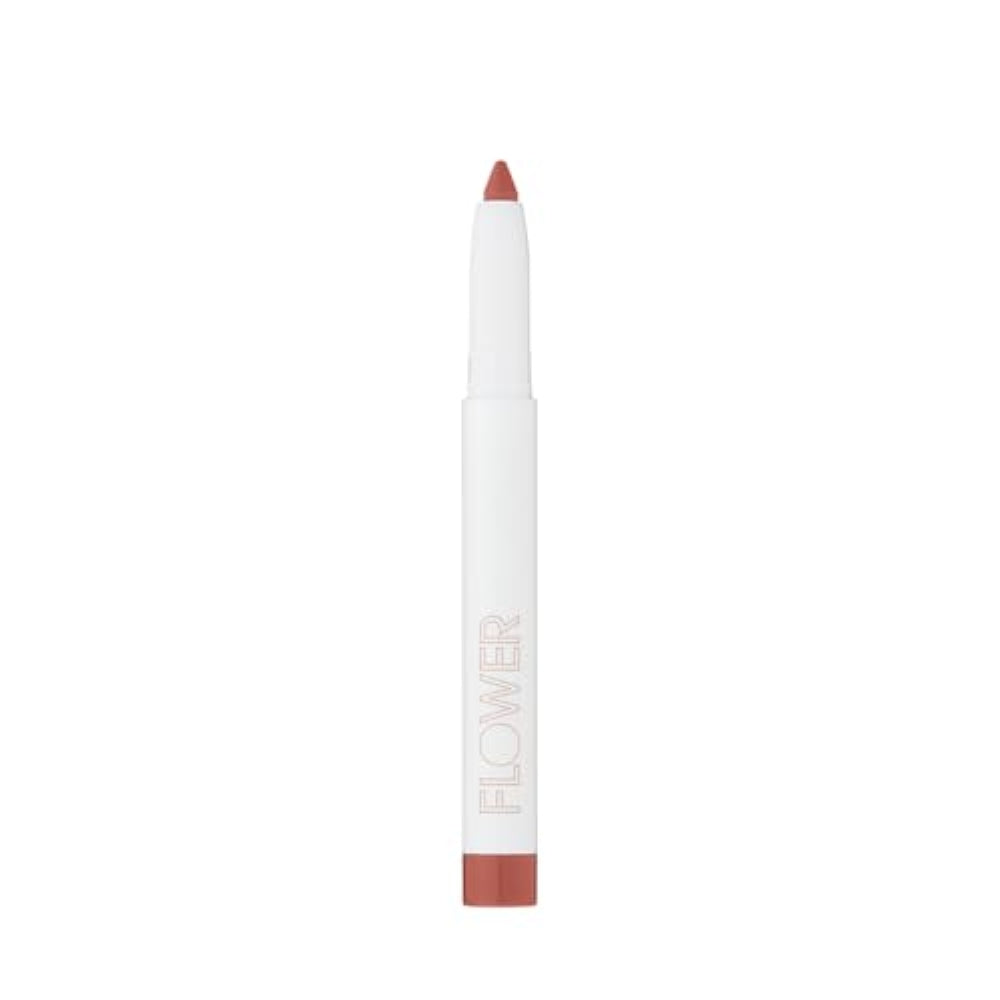 FLOWER BEAUTY By Drew Barrymore Scribble Stick Lip Liner + Eyeliner - Smooth Application + Blendable - 2-in-1 Lip + Eye Liner (Tickle Me Pink)