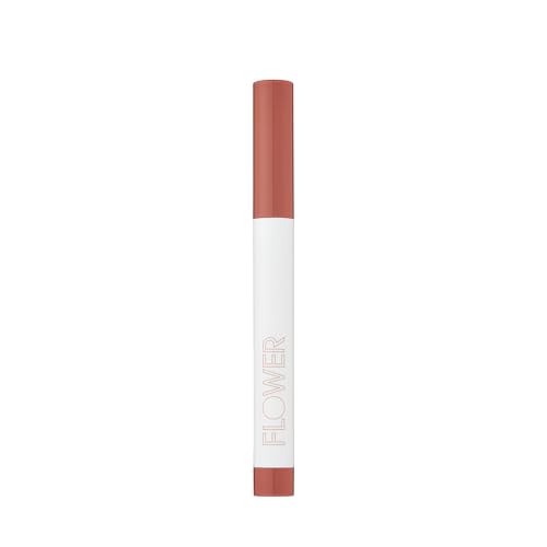 FLOWER BEAUTY By Drew Barrymore Scribble Stick Lip Liner + Eyeliner - Smooth Application + Blendable - 2-in-1 Lip + Eye Liner (Tickle Me Pink)