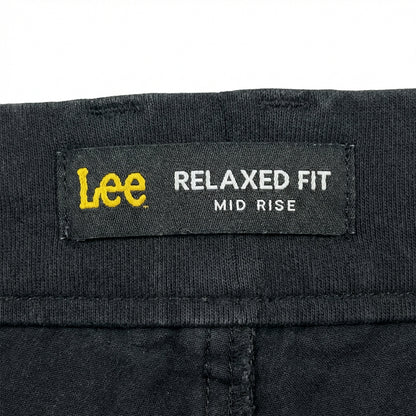 Lee Relaxed Fit Mid Rise Cargo Capris Women's Size 14 Black Cropped Pants NWOT