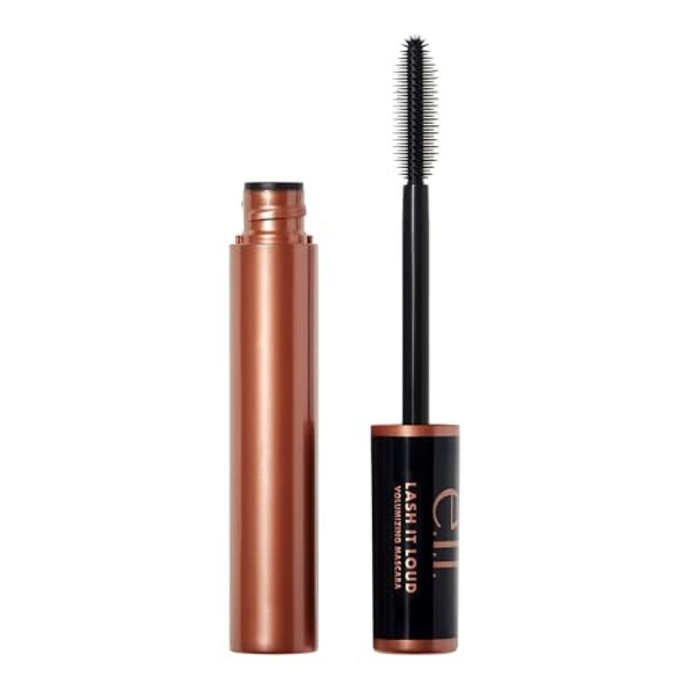 e.l.f. Lash It Loud Mascara, Volumizing Formula for Mega Volume Lashes, Creates Fuller & Bolder Eyelashes, Intensely Pigmented, Deep Brown, 0.23 Oz