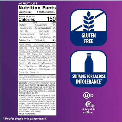 Ensure Max Protein Creamy Peach Nutrition Shake | 30g Protein, 1g Sugar, 4g Fiber Blend | 4 Pack