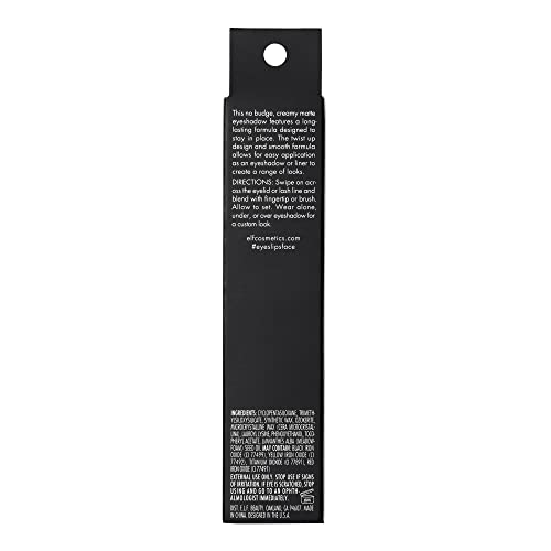 e.l.f. No Budge Matte Shadow Stick, One-Swipe Cream Eyeshadow Stick, Long-Wear & Crease Resistant, Matte Finish, Vegan & Cruelty-Free, Cool Beans 2 Pack