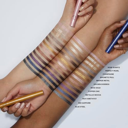 e.l.f. No Budge Shadow Stick, Longwear, Smudge-Proof Eyeshadow, Twist-up Design & Built-in Sharpener, Vegan & Cruelty-Free, Copper Chic