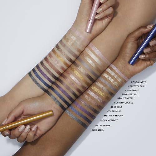 e.l.f. No Budge Shadow Stick, Long-Lasting Cream Eyeshadow Stick For High-Pigment, Metallic Color, Vegan & Cruelty-Free, Rose Quartz
