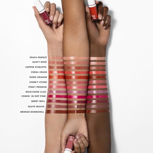 e.l.f. Camo Liquid Blush, Long-lasting Liquid Blush For High-pigment Color, Creates A Soft, Dewy Finish, Vegan & Cruelty-free, Suave Mauve