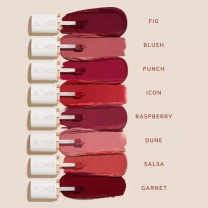 FLOWER BEAUTY By Drew Barrymore Perfect Pout Lip Color - Soft Matte Finish - Liquid Lipstick - Comfortable + Lightweight Feel (Garnet)