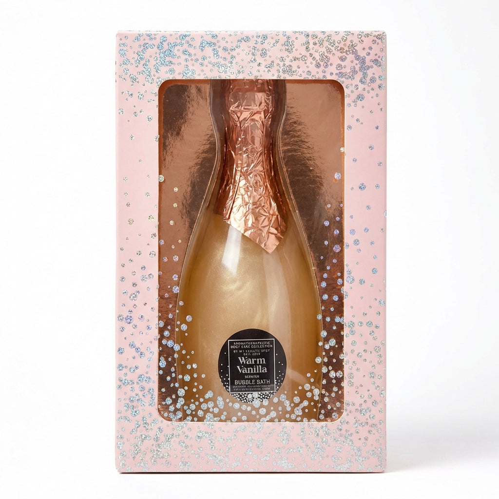 Sparkle & Shine Warm Vanilla Body Care Gift Set Body Butter & Bubble Bath New