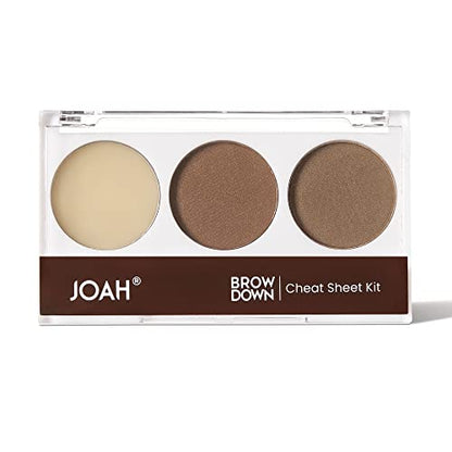 JOAH Beauty Brow Down Cheat Sheet Eyebrow Kit_Soft Brown