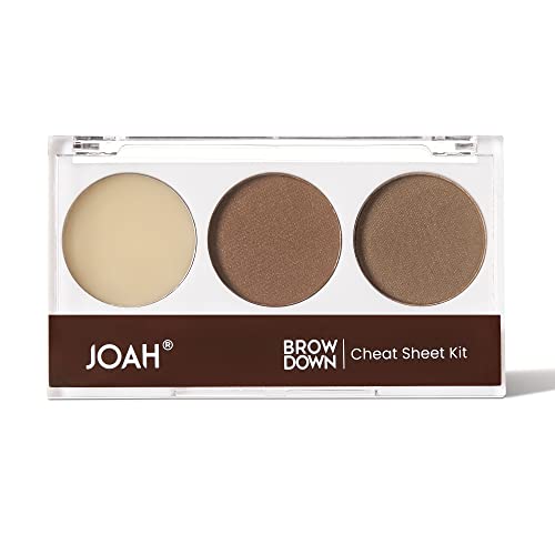 JOAH Beauty Brow Down Cheat Sheet Eyebrow Kit_Soft Brown