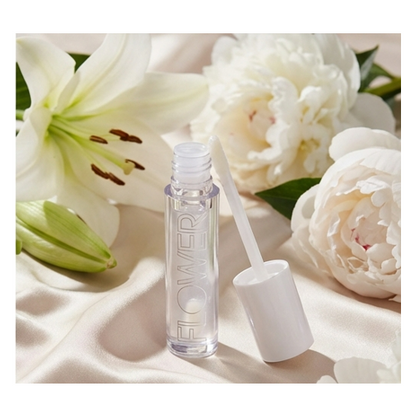 FLOWER Beauty Gloss Crush Lip Serum Clear Crush Hydrating High Shine Vegan Gloss