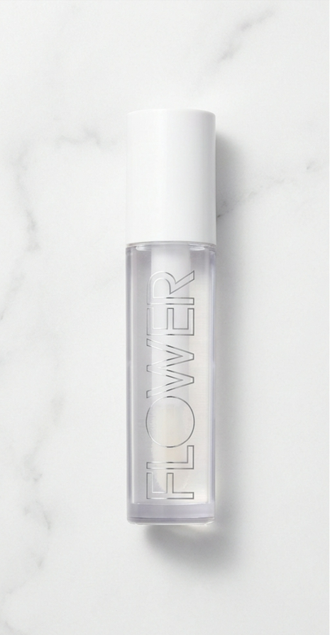 FLOWER Beauty Gloss Crush Lip Serum Clear Crush Hydrating High Shine Vegan Gloss