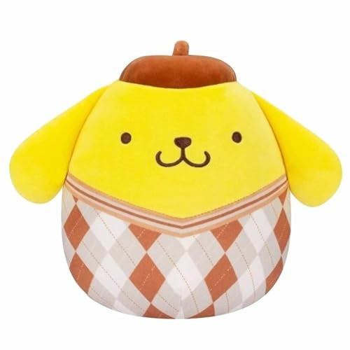 Sanrio Squishmallows 8 Inch Plush | Argyle Pompompurin